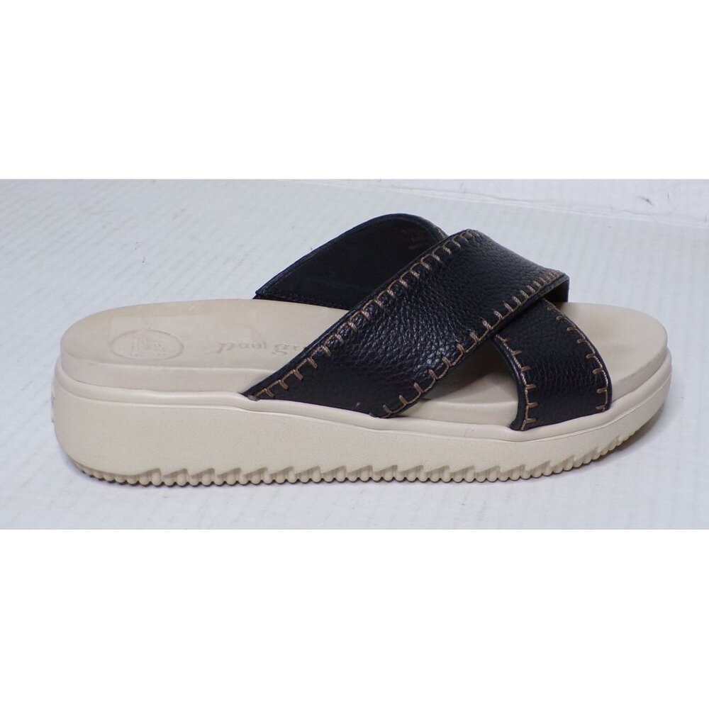 PAUL GREEN Rivers Slides Sandal Shoes 8.5 Black - Picture 9 of 12